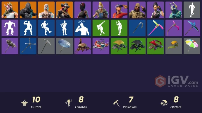  PC  10 SKINS  Ragnarok  Calamity  Drift  Enforcer  Huntress  Sledgehammer  150 VBUCKS  FPAM4 