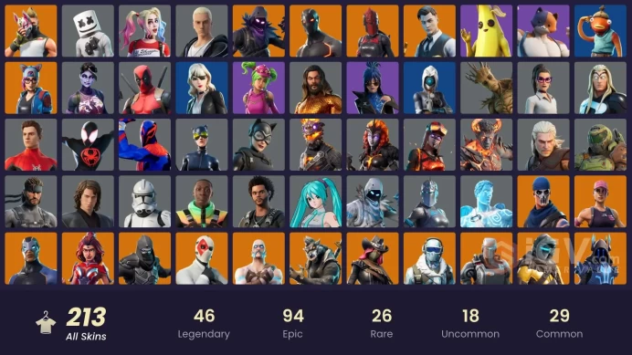 (PC PSN XBOX) 213 skins | OG STW | Gold Midas | Strong Guard | Vivi Chroma | Blitz | Calamity | Peter Griffin | The Scientist | Valor | Wild Car