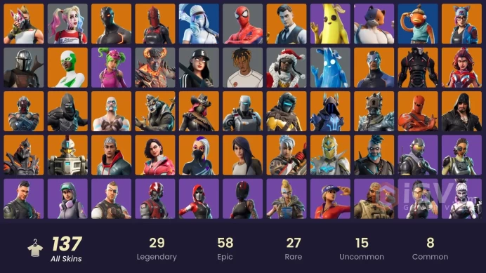 (PC PSN XBOX) 136 skins | Gold Brutus | Gold Midas | Omega (stage 5) | Rogue Agent | Pitch Patroller | Ragnarok | Vendetta | A.I.M. | Zenith | R