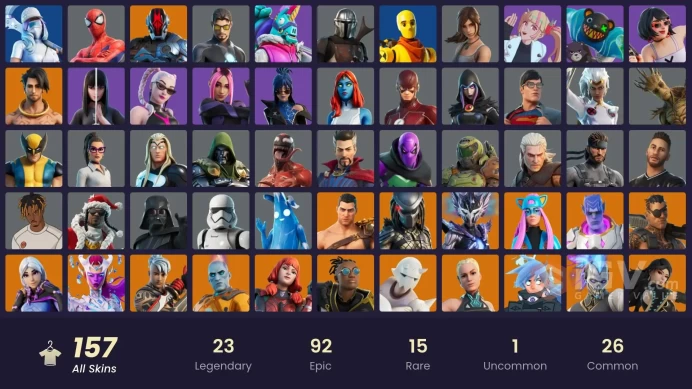 (PC PSN XBOX) 157 skins | Snake Eyes | Sultura | Fixer | Cloud Striker | Snap | Peter Griffin | Joey | Torin | Nezumi | Spectra Knight / LARA CR
