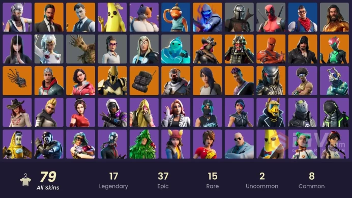 [PC/PSN/XBOX/Nintendo] 79 skins F/A: John Wick | Gold Midas | WORLD CUP | Prodigy | Carbon Commando | Fade | Predator | Shogun | The Scientist |