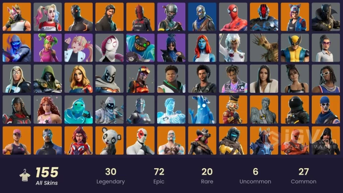 [PSN/XBOX/PC] 155 skins | OG STW | The Reaper | Blue Squire | Royale Knight | Elite Agent | Rogue Agent | Drift | P.A.N.D.A Team Leader | 