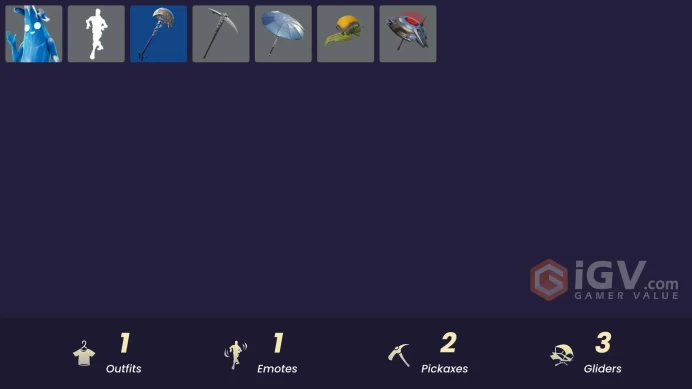 [PSN/PC/Xbox] 1 skins | Polar Peely | Ancestral Bloom | Clawz Retro | Crescent Shroom | The Umbrella | Seven Signet | Banner Icon 