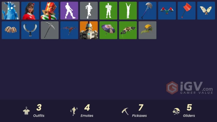 [PSN/PC/Xbox] 3 skins | Polar Peely | Holiday Boxy | Krisabelle | Spectra Protector | Fishstick Janky | Lil' Black Heart | Prized Llama | Hadean