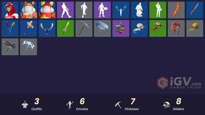 [PSN/PC/Xbox] 3 skins | Arctic Adeline | Guff Gringle | Sled Ready Guff | Lunarios | Fa-la-la-Llama | Kata-Pack | Love Lock | Clawz Retro 