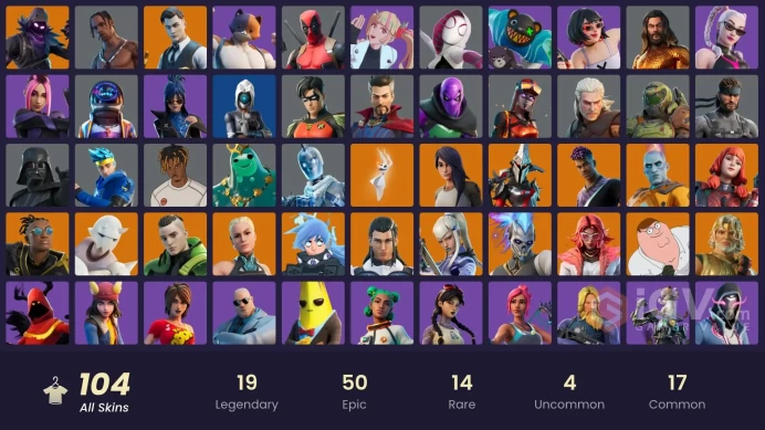 [XBOX/NIN/PC] 104 SKINS | TRAVIS SCOTT | ASTRO JACK | GOLD MIDAS | DUMMY SUPREME | BURNING AMBITION VALERIA | MASKED FADE | FIELD COMMANDER