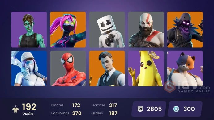 [PSN/NIN/PC] 192 SKINS | LEVIATHAN AXE | GOLD KRATOS | GOLD BRUTUS | GOLD MIDAS | ROGUE AGENT | DANTE | CARBON COMMANDO | CLOUD STRIKER |PRODIGY