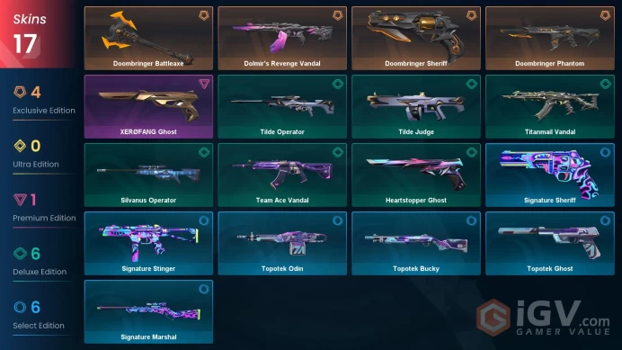 EU / Doombringer Battleaxe-Dolmir's Revenge Vandal-Doombringer Phantom-Doombringer Sheriff-XERØFANG Ghost / INSTANT DELİVERY / CHANGEABLE MAİL