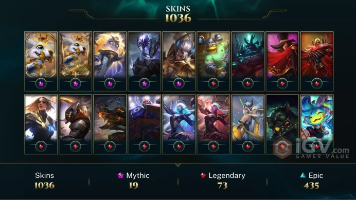 1036 SKIN | DIAMOND IV | 1699 LVL | 228K+ BE | MAIL CHANGEABLE LEAGUE OF LEGENDS ACCOUNT