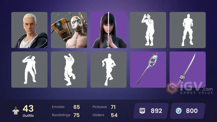 14227[PC/PSN/XBOX]Torin|The Cube Queen|Hybrid|Blackheart|Carnage|Polar Peely|Psycho Bandit|Rap Boy|Die With A Smile Bruno|Slim Shady|