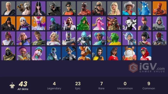 14227[PC/PSN/XBOX]Torin|The Cube Queen|Hybrid|Blackheart|Carnage|Polar Peely|Psycho Bandit|Rap Boy|Die With A Smile Bruno|Slim Shady|