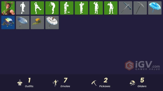 [PSN/XBOX/PC] 1 skins | Red-nosed Ranger | Basecamp Bag | Trail Tote | Clawz Retro | Frozen Axe | Take The Elf | Golf Clap | Unwrapped