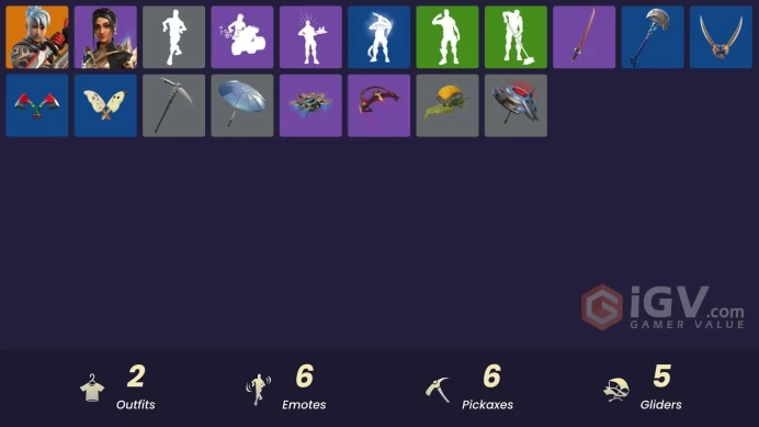 [PSN/XBOX/PC] 2 skins | Ronin | Shanta | Spectra Protector | Crimson Crest | Ancestral Bloom | Trot Shot | Peely Whip | Clawz Retro