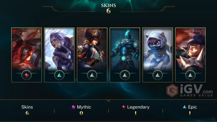 [Code 9759] Level 64 + 7 Skins / EUW / Very Cheap