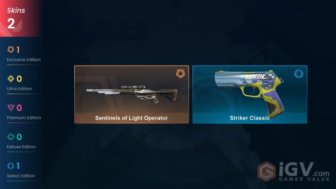 Ap | 2 Skins | Gold 3 | Level 24 | VP Value: 2175 | Sentinels of Light Operator | Buddies 75 | Full Access | Instant Delivery | Full Details Bel