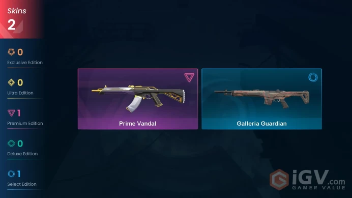 AP | 2 Skins| Diamond | Prime Vandal | Galleria Guardian | Buddies 19 |Level 28 | Agents 4 | Full Access | Instant Delivery | Full Details Below