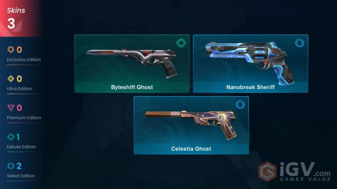 AP |3 Skins | Nanobreak Sheriff | Celestia Ghost| Agents 17 | Iron | Buddies 57 | Level 95 | Full Access | Instant Delivery | Full Details Below
