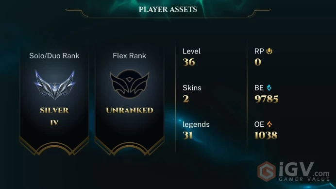 [EUW] S2026 - Silver 4 - 0W - 1L - Placements - 9K Be - Honor 3 - 1game 1min lowque - Instant Delivery