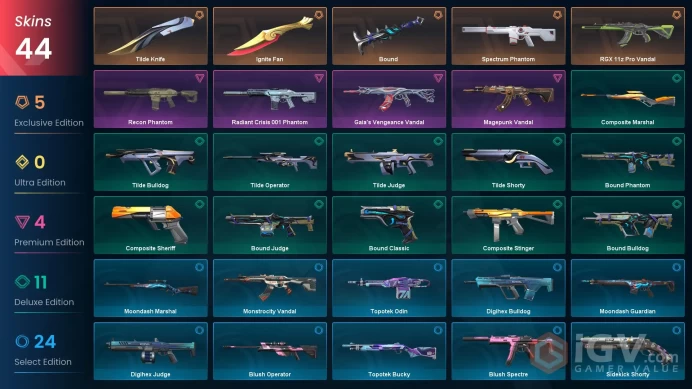 Ap | 10 Skins | Platinum 1 | Level 72 | Ignite Fan | Spectrum Phantom | RGX 11z Pro Vandal | 3 Battle passes | Full Access | Full Details Below!