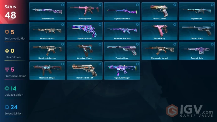 Ap | 48 Skins | Gold 3 | RGX 11z Pro Firefly | Prelude to Chaos Vandal| 3 Battlepasses Purchase | Full Access | Instant Delivery | Full Details 