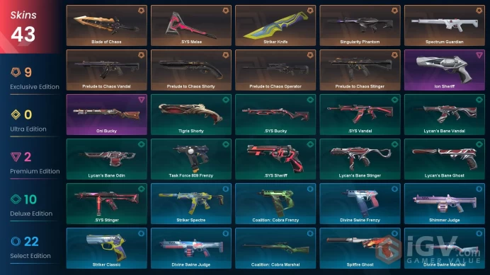 AP | 43 Skins | Level 64 | Prelude to Chaos Bundle | Spectrum Guardian | 3 Battle passes Purchase | Full Access | Full Details Below!