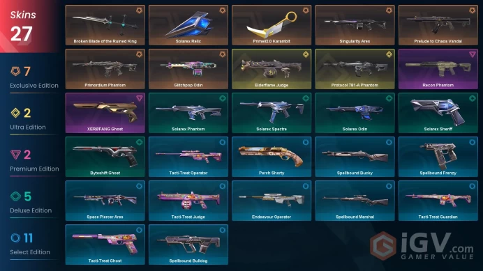 AP | 27 Skins| Diamond | Protocol 781-A Phantom | Singularity Ares |  Elderflame Judge | Level 59 | 2 Battle passes | Full Access |Full Details 