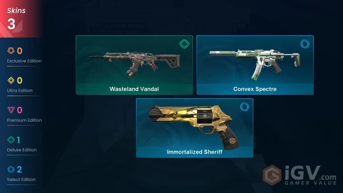 EU | 3 Skins | Bronze | Wasteland Vandal | Immortalized Sheriff | Agents 8 | Level 39 | Buddies 18