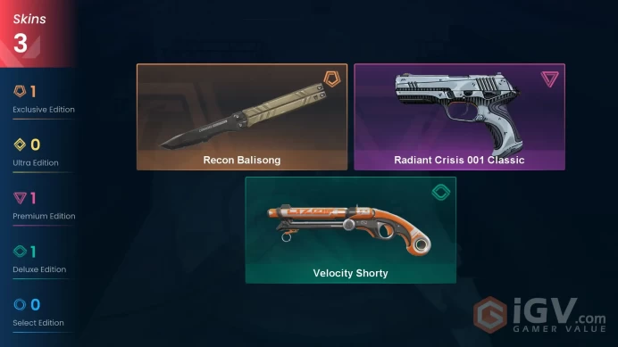EU | 3 Skins| Diamond | Recon Balisong | Radiant Crisis 001 Classic | Agent 9 | Buddies 35 | Level 41 |