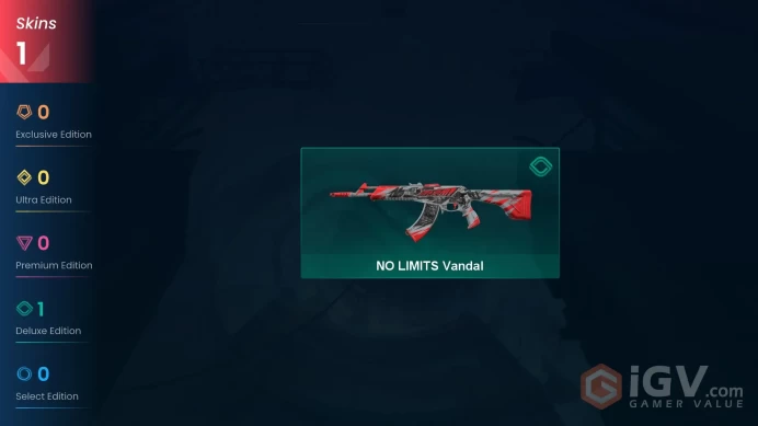 EU | 1 Skin | Platinum 3 | Level 37 | VP Value 1275 | NO LIMITS Vandal  | Buddies 22 | Full Access | Instant Delivery | Full Details Below!
