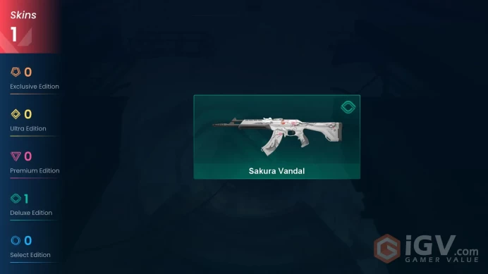 EU | 1 Skin | Bronze 2 | Level 22 | VP Value: 1275 | Sakura Vandal | Agent 3 | Card 16 | Buddies 13 | Full Access Instant Delivery | Full Detail