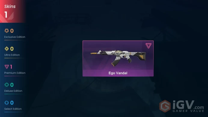 EU | 1 Skin | Gold 1 | Level 28 | VP Value: 1775 | Ego Vandal | Card 18 | Buddies 19 | Full Access Instant Delivery |Full Details Below