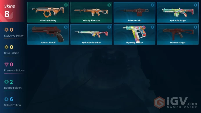 Eu | 8 Skins | Silver 2 | Level 22 | VP Value: 1000 | Velocity Bulldog | 1 Battlepasses Purchase |
