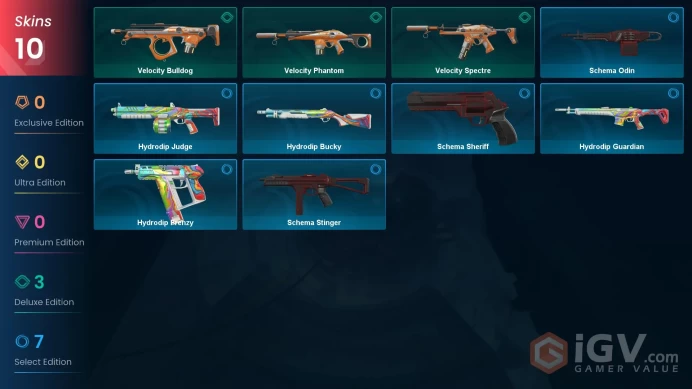 EU | 10 Skins | Bronze 1 | Level 32 | Velocity Bulldog |1 Battlepasses Purchase | Buddies 39 |