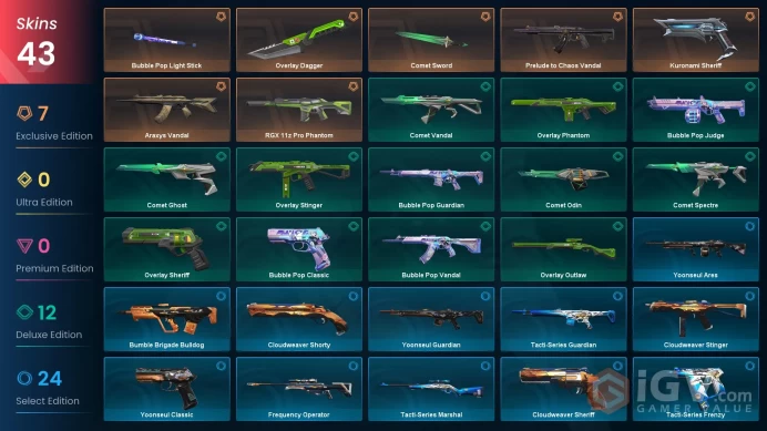 EU | 43 Skins | Silver 2 | Level 65 | Kuronami Sheriff | Araxys Vandal | 3 Battlepasses Purchase | Full Access | Instant Delivery | Full Detail