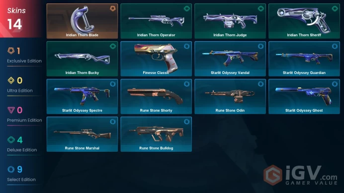 EU | 14 Skins | Diamond 1 | Level 66 | Buddies 79 | Agent 17 | 1 Battlepass |