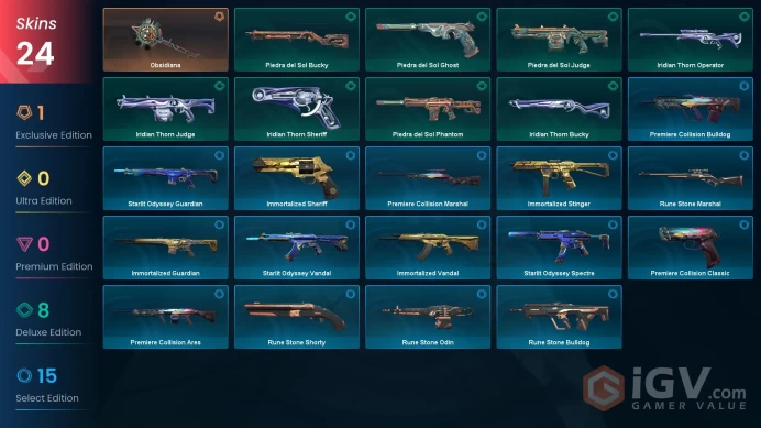 EU | 24 Skins | Diamond 1 | Level 88 | Buddies 105 | Agent 20 | 2 Battlepasses Purchase |