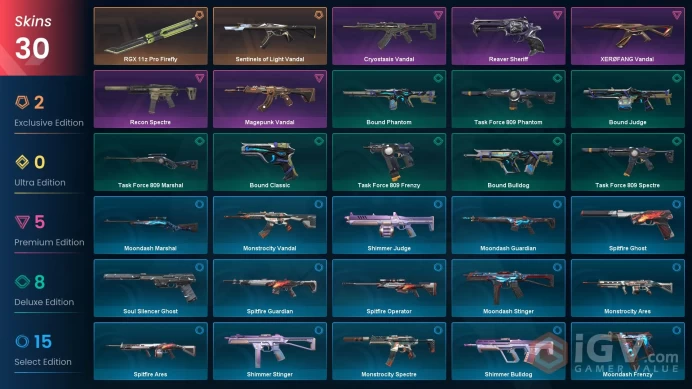 EU | 30 skins | Ascendant 1 | Level 73 | VP Value: 17400 | RGX 11z Pro Firefly | Sentinels of Light Vandal | Recon Spectre | Buddies 83 | Full D