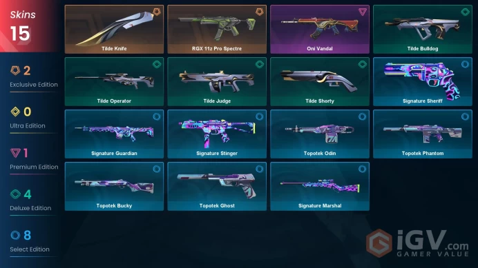 EU | 15 Skins | Silver | Battlepasses 1 | RGX 11z Pro Spectre | Oni Vandal | Agents 12 | Buddies 56 | Level 65 | 