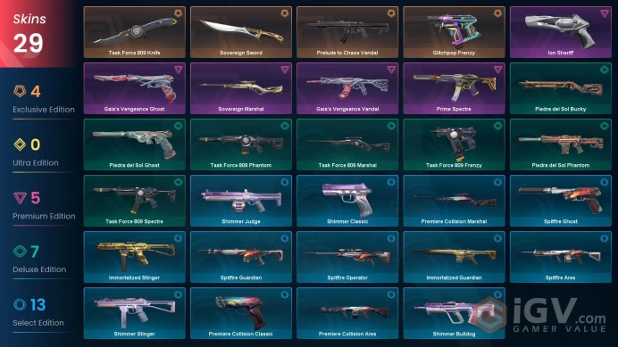EU | 29 Skins | Ascendant 1 | Level 87 | 1 Battlepasse Purchase| Buddies 99 | Prelude to Chaos Vandal |Sovereign Sword | Full Access | Full Deta