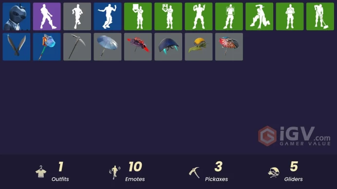 [PSN/XBOX/PC] 1 skins | Tart Tycoon | Infinite Bloom | Beachcomber | Deep Dive | Clawz Retro | Dive Knives | Shooting Starstaff | Verve