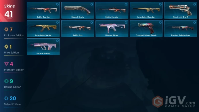NA | RGX 11z Pro Blade, Singularity Butterfly Knife, Champions 2023 Vandal, Reaver Vandal, Ion Vandal, Glitchpop Phantom, Singularity Sheriff