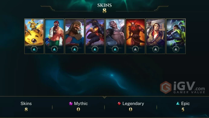 【LAN 】Level 39 33 Champ/ 8 Skins Full Access High Quality Account Instant Delivery️