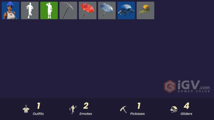 [PSN/XBOX/PC] 1 skins | Blue Team Leader | Clawz Retro | Salute | Blue Streak | Paper Parasol | The Umbrella | Banner Icon