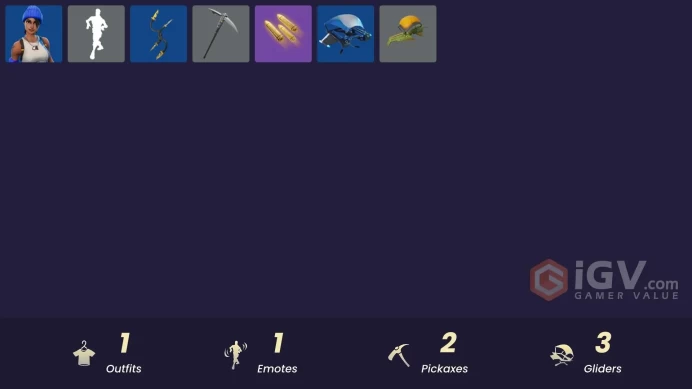 [PSN/XBOX/PC] 1 skins | Blue Team Leader | Outlaw's Knife Rack | Clawz Retro | Outlaw's Whipknives | Blue Streak | Bullet Rider | Fortnite