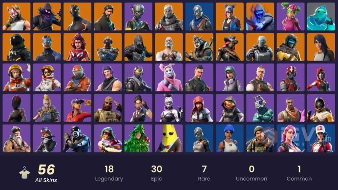 [PSN/XBOX/PC] 56 skins | The Reaper | Blue Squire | Royale Knight | Elite Agent | Blue Team Leader | Sub Commander | Havoc | Raven | Drift 