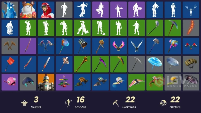 [PSN/XBOX/PC] 3 skins | Polar Peely | Arctic Adeline | Sled Ready Guff | Lunar Hyperjet | Arroyo Pack | Scales of Justice