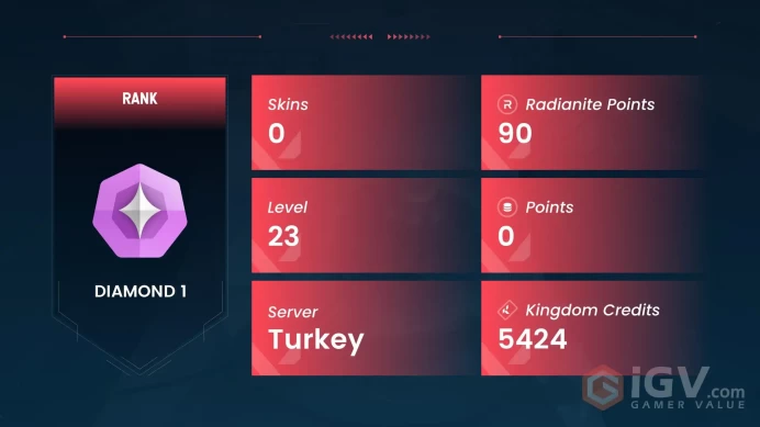 [EU Server -Turkey VP] Diamond Rank Smurf Account ◈ Full Access ◈ Current Season V26 Act 2 ◈ Premium Quality ◈ Fast Delivery ◈ Ranked Ready