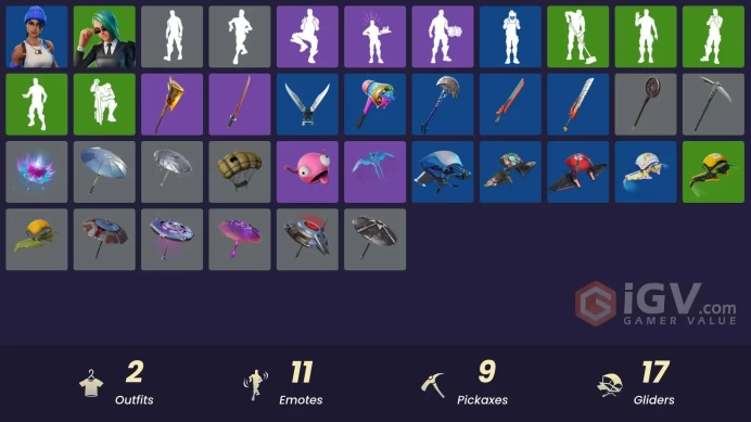 [PSN/XBOX/PC] 2 skins | Blue Team Leader | Envoy | Lunar Hyperjet | Datafiber Chargepack | Fishstick Janky | Adira's Battle Flag | Dino Deck