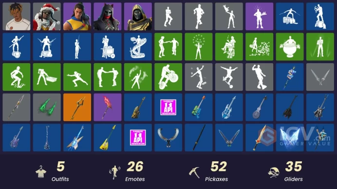 [PSN/XBOX/PC] 5 skins | Santa Dogg | Slayer Juice WRLD | Felina | Blitz Knight | Trailblazer Tai | Piñata Brian | Ruby Relic | Cozy Conch