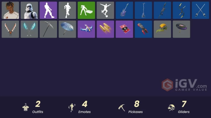 [PSN/XBOX/PC] 2 skins | Imperial Stormtrooper | Slayer Juice WRLD | Twin Blasters | 999 Knives | Mercurial | Nyanja's Catpak | Flux Silvera